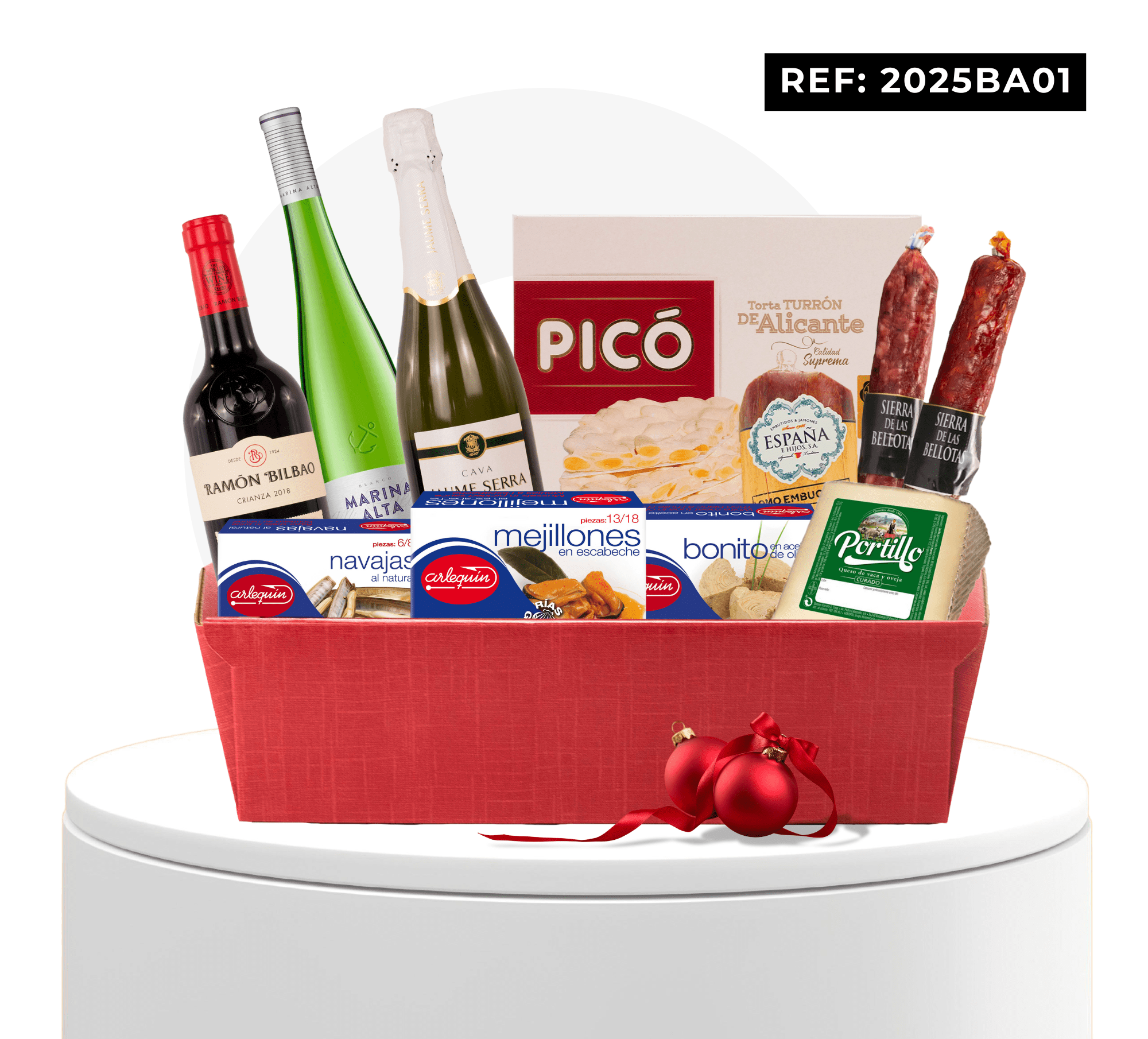 LOTE CESTA NAVIDAD REF : REF: 2025BA01